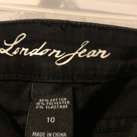 Black pants london jean string on front size 10 - Picture 4 of 4